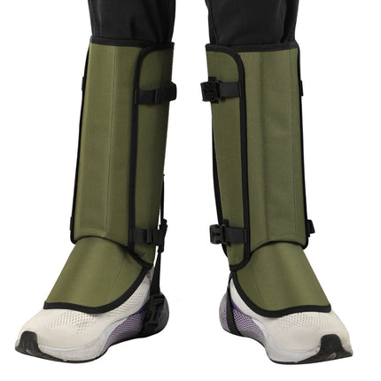 Outdoor Anti-Snake Bite Leg Guards - Hiking Camping Knee Protectors, Snow Shoe Covers, Leg Sleeves, khaki.