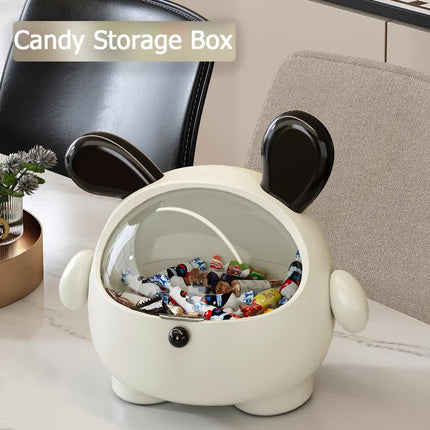 2PCS Pink + Rose red with polka dot Cute Puppy Desktop Bin with Lid - Mini Trash Can & Storage Organiser - Kawaii Office Decor for Vanity & Home Office.