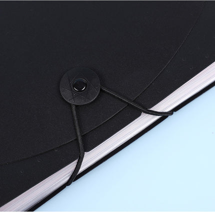 2 PCS A4 Expanding File Folder with Rainbow Interior - 13 Pockets Portable Document Organizer, Accordion Style Business and School File Bag with Elastic Cord Closure.