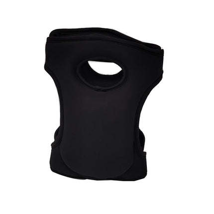 Professional Neoprene Garden Knee Pads - Adjustable Elastic Cushioned Protection for Gardening, Flooring, Housework and Outdoor Landscaping - Black 2 Pairs.