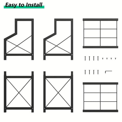 Heavy Duty 2-Tier Firewood Rack - Vertical Log Holder for Indoor Fireplace and Outdoor Fire Pit - Modern Metal Wood Storage Organizer for Camping, Patio, and Living Room.