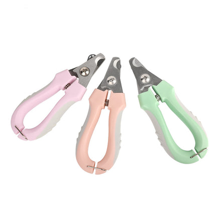 3 PCS Green Professional Pet Nail Clippers for Dogs and Cats - Sharp Stainless Steel Blades with Safety Guard and Anti-Splash Baffle - Ergonomic Non-Slip Handle for Safe and Easy Grooming.