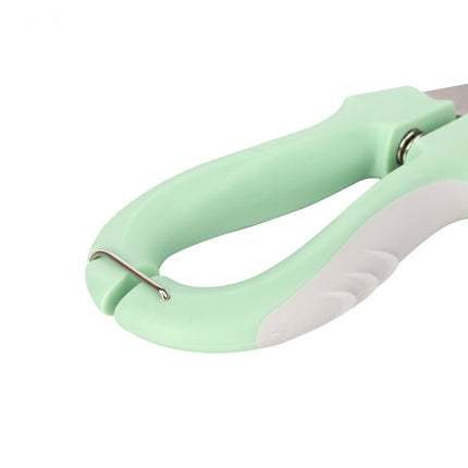 3 PCS Green Professional Pet Nail Clippers for Dogs and Cats - Sharp Stainless Steel Blades with Safety Guard and Anti-Splash Baffle - Ergonomic Non-Slip Handle for Safe and Easy Grooming.