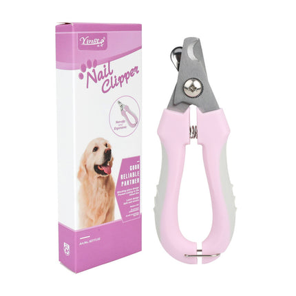 3 PCS Purple Professional Pet Nail Clippers for Dogs and Cats - Sharp Stainless Steel Blades with Safety Guard and Anti-Splash Baffle - Ergonomic Non-Slip Handle for Safe and Easy Grooming.