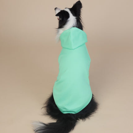 3XL Green Cute Dog Hoodie with Adjustable Drawstring - Available in Various Sizes.