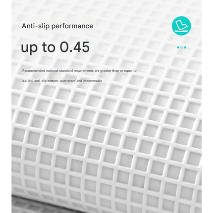 Green Bath Mat - Super Absorbent, Non-Slip Bathroom Floor Mat - 50x80cm.