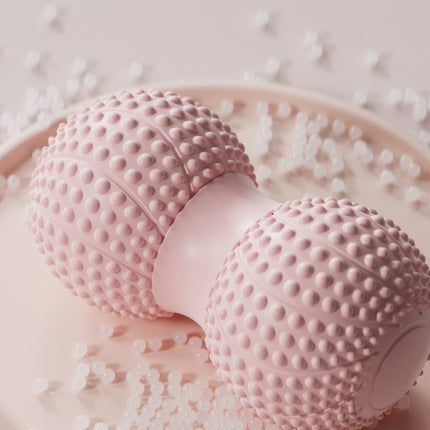 Black 2pcs Fascia Ball Foot Arch Massager Peanut Ball for Muscle Relaxation, Deep Tissue Release, Yoga Massage 6.5*6.5*13CM.