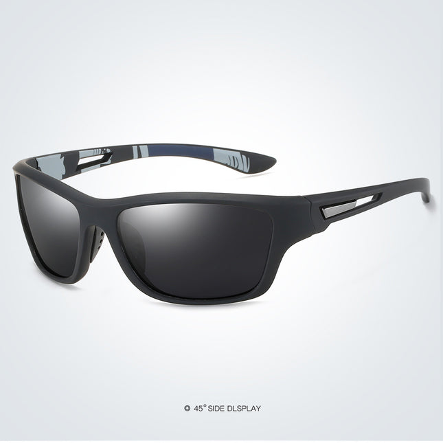 2 pcs Stylish Polarized Sports Sunglasses - UV Protection, Lightweight, Ideal for Fishing & Outdoor Activities.