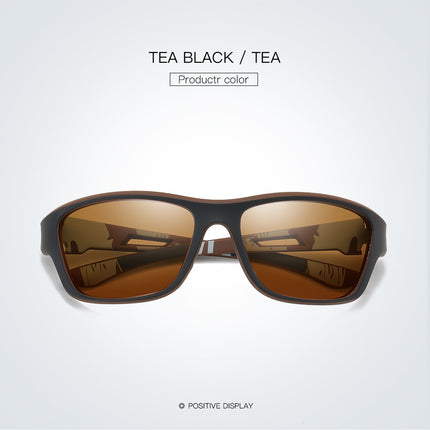 2 pcs Stylish Polarized Sports Sunglasses - UV Protection, Lightweight, Ideal for Fishing & Outdoor Activities.