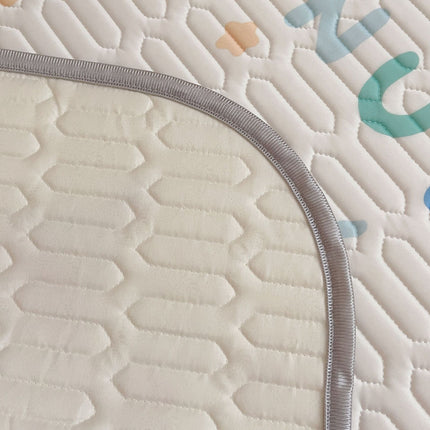 Cheese Pattern 2 Piece Set Kids Cooling Pad Set - 60x120cm Cartoon Latex Mattress Protector,  Pillow.