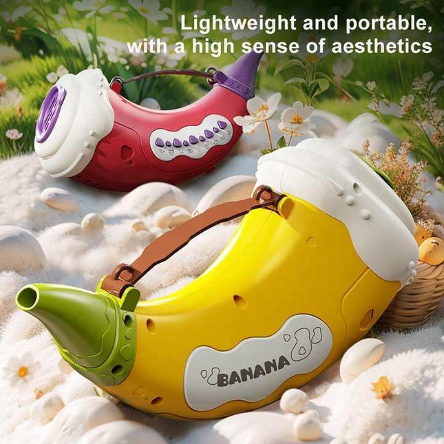 Yellow Interactive Animal Sound Whistle Horn for Kids – Lung Capacity Training and 30+ Sound Effects Toy.