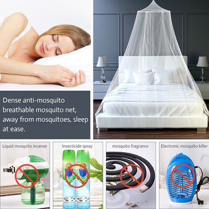 Pink Hanging Princess Bed Canopy Mosquito Net - Dome Bedding for Dorm Rooms & Bedrooms (Fits ≤1.5m Beds).