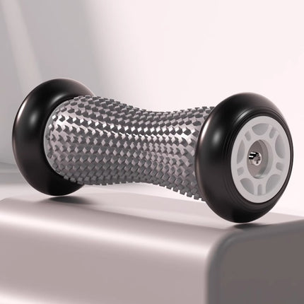 Grey And Black Foot Massage Roller - Plantar Fasciitis & Muscle Relief Tool.