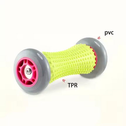 Grey And Black Foot Massage Roller - Plantar Fasciitis & Muscle Relief Tool.