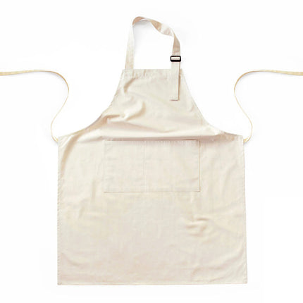 Beige Waterproof & Oil-Proof Apron - Adjustable Kitchen Apron with Pockets.