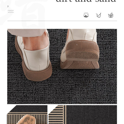 50*80cm Brown Style 5 Geometric Patterns Outdoor Entryway Mat - Non-Slip Welcome Rug for Front Door.