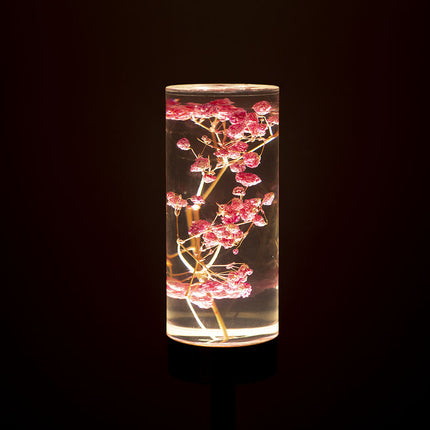 Gypsophila Paniculata Eternal Flower Acrylic Table Lamp - Color-Changing LED, USB Rechargeable, Touch Control.