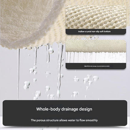 Yellow Leaves Pattern  PVC Non-Slip Bath Mat 45x75cm - Shower Drain Hole Design, Soft & Quick-Dry Bathroom Rug.