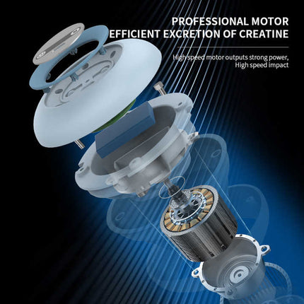 2 Pcs Grey And Green Mini Massage Gun - 6-Speed Muscle Relaxer, USB Rechargeable, Portable Fascia Massager for Home Use.