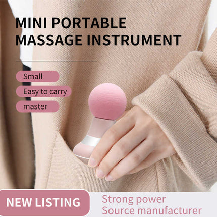 2 Pcs Grey And Green Mini Massage Gun - 6-Speed Muscle Relaxer, USB Rechargeable, Portable Fascia Massager for Home Use.
