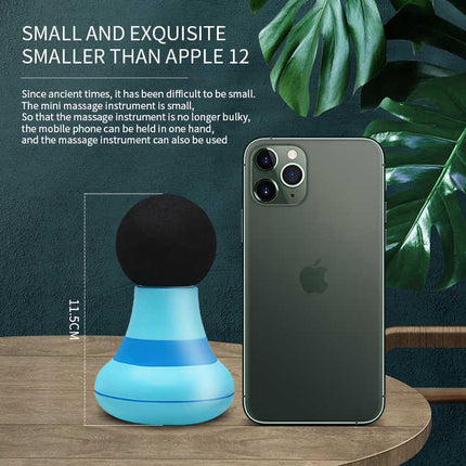 2 Pcs Grey And Green Mini Massage Gun - 6-Speed Muscle Relaxer, USB Rechargeable, Portable Fascia Massager for Home Use.