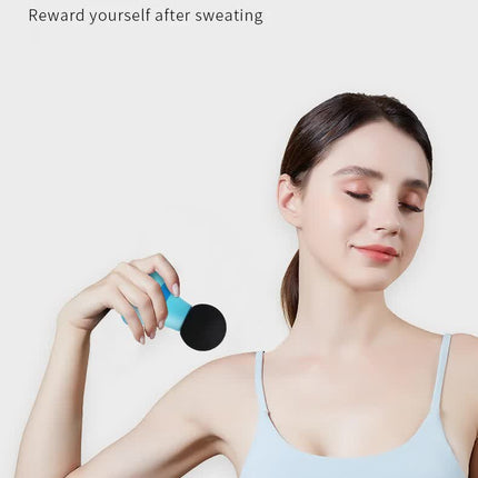 2 Pcs Grey And Green Mini Massage Gun - 6-Speed Muscle Relaxer, USB Rechargeable, Portable Fascia Massager for Home Use.