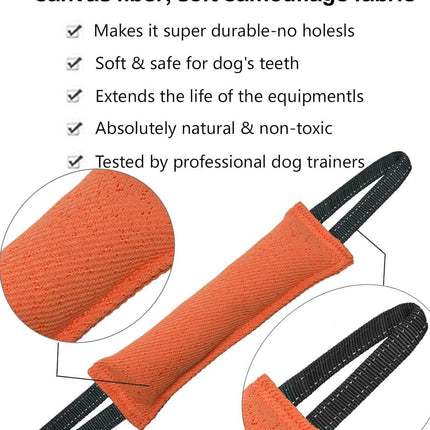 Blue Durable 2-Pack Tug-of-War Dog Training Toy - Tear-Resistant, Safe & Interactive for All Breeds.