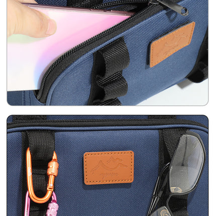 Navy Blue 23L Extra Large Insulated Cooler Bag with Double Layers - Perfect for Camping, Picnics, and Outdoor Adventures.