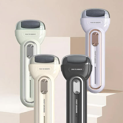 Black Electric Foot Grinder with USB Charging - Dual-Speed Callus Remover for Smooth, Exfoliated Feet.