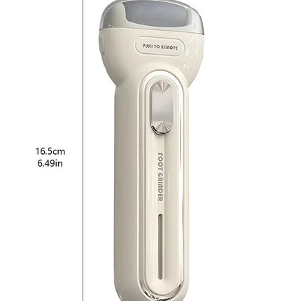 Black Electric Foot Grinder with USB Charging - Dual-Speed Callus Remover for Smooth, Exfoliated Feet.