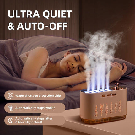 Pink Dynamic Color Changing Humidifier - Sound Control & Auto Shut-Of.