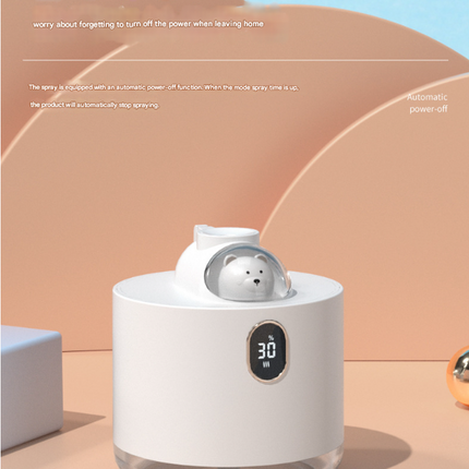 White Astronaut Humidifier with LED Night Light - Whisper Quiet for Bedroom.