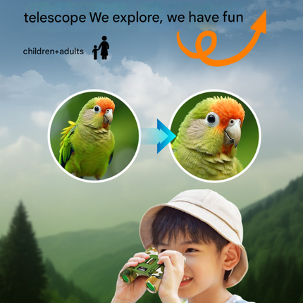 Pinkish White Mini Pocket Binoculars - 8x21 High Power Colorful Binoculars for Kids.