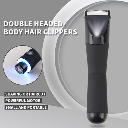 Black Electric Shaver for Women - Painless Hair Remover with USB Charging.