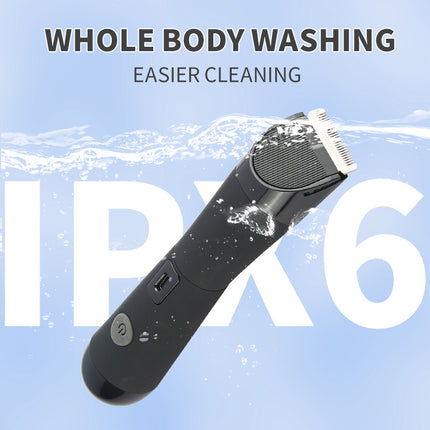 Black Electric Shaver for Women - Painless Hair Remover with USB Charging.