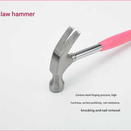 39-Piece Home Tool Kit - Pink Carbon Steel Hardware Set.