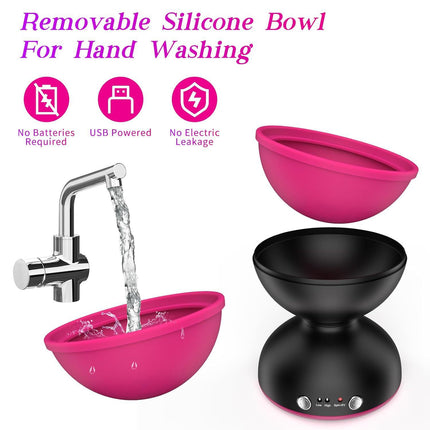Black Electric Makeup Brush Cleaner - Fast & Deep Cleaning, USB Powered.