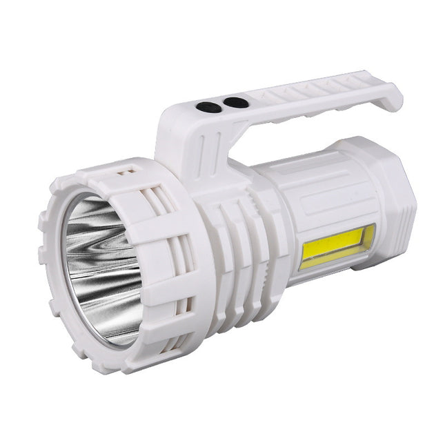 White LED Searchlight - Rechargeable Handheld Spotlight, 500m Range, Long Lasting.