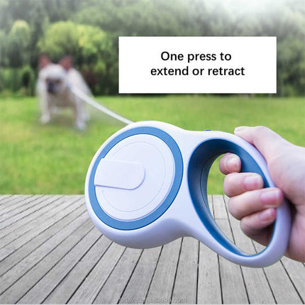 Coffee 5M Pet Leash Retractable - Tangle-Free, Extendable Pet Leash for Walking.