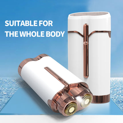 Mini Facial & Body Hair Remover - Rechargeable Lady Shaver Rose Gold.