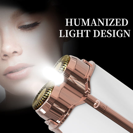 Mini Facial & Body Hair Remover - Rechargeable Lady Shaver Rose Gold.