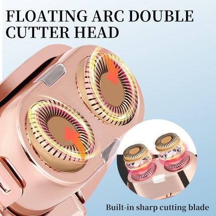 Mini Facial & Body Hair Remover - Rechargeable Lady Shaver Rose Gold.