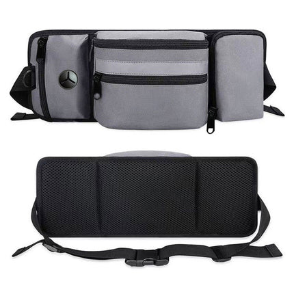 Multi-Function Dog Training Belt Bag with Water Bottle Holder - Grey.