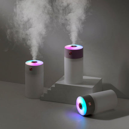 White 300ml USB Air Humidifier - Quiet Mini Humidifier for Bedroom, Office, Car.