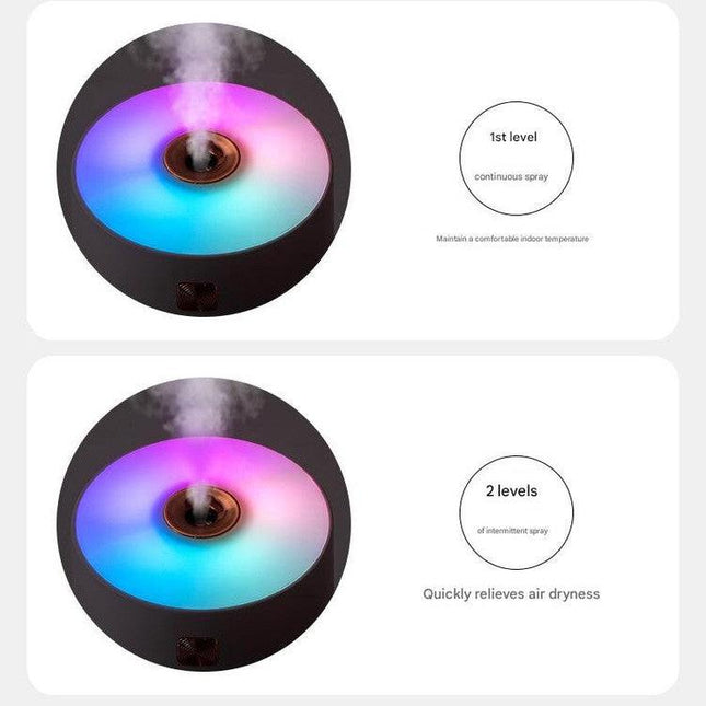 Gray 300ml USB Air Humidifier - Quiet Mini Humidifier for Bedroom, Office, Car.