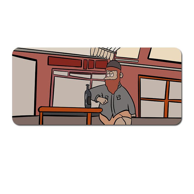 Oversized Cartoon Desk Pad - 90x40x0.4cm Mouse Mat, Non-Slip Base (Style 2).