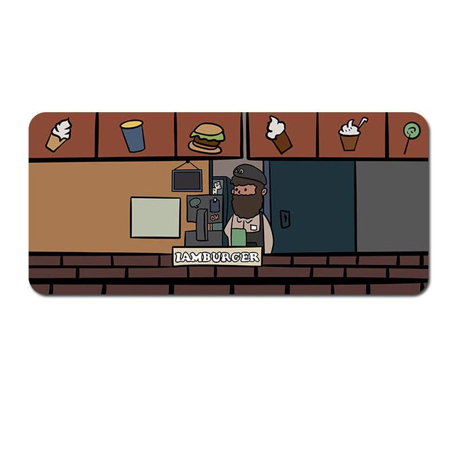 Oversized Cartoon Desk Pad - 90x40x0.4cm Mouse Mat, Non-Slip Base (Style 5).