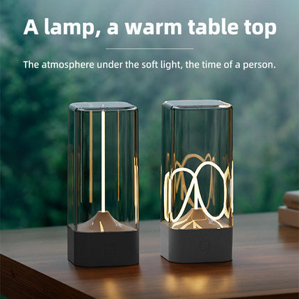 White Portable Magnetic Table Lamp with Bendable LED - USB-C Rechargeable.