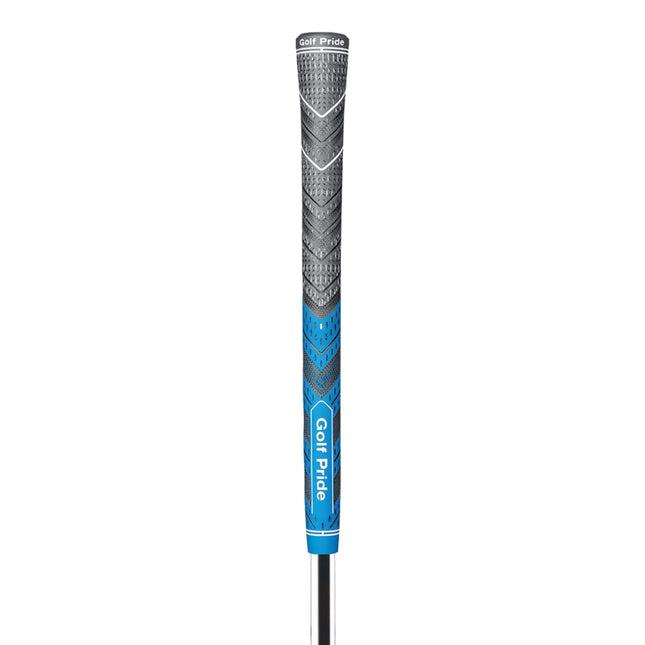 2 Pcs Blue MCC PLUS4 Midsize Golf Grip - Rubber and Cotton Thread Hybrid, 265 mm, 72g, Core 60.
