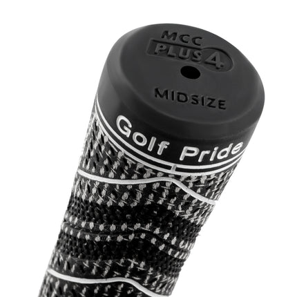 2 Pcs Blue MCC PLUS4 Midsize Golf Grip - Rubber and Cotton Thread Hybrid, 265 mm, 72g, Core 60.